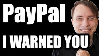 PayPal Stock I WARNED YOU [upl. by Lezned644]