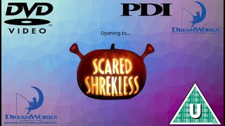 Opening to Scared Shrekless 2011 UK DVD [upl. by Akinor]