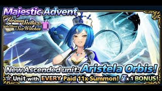 Gacha Aristela Orbis amp Sp Art Grand Summoners Global [upl. by Annawek]