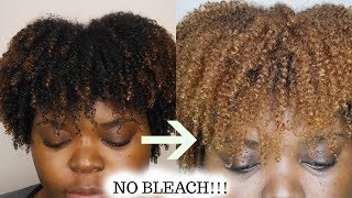 HOW TO DYE NATURAL HAIR BLONDE CREME OF NATURE [upl. by Aciraa]