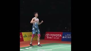 li shi feng celebration 🤸🏻‍♂️ badminton shortvideo shorts fyp badmintonlovers short youtube [upl. by Iteerp433]