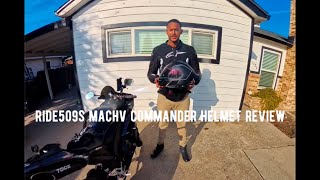 Ride509 MachV Commander Helmet Review integrated Cardo MotoVlog3 [upl. by Dasya829]