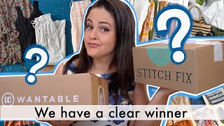 Stitch Fix vs Wantable  Clothes Subscription Box SMACKDOWN  Jen Luv [upl. by Tada]