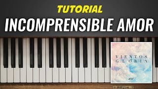 Como Tocar Incomprensible amor  New Wine  TUTORIAL PIANO Fácil [upl. by Areit390]