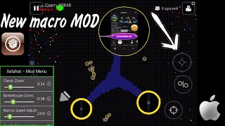 ОБЗОР МАКРО МОДА НА IOS В АГАРИО NEW MACRO MOD ON IOS AGARIO MOBILE [upl. by Eilegna360]