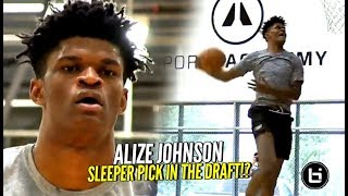 He Could Be A STEAL In The NBA Draft Alize Johnson PreDraft Workout HIGH MOTOR ATHLETE [upl. by Elleinahc]