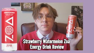 Strawberry Watermelon Zoa Energy Drink Review [upl. by Cutlor]