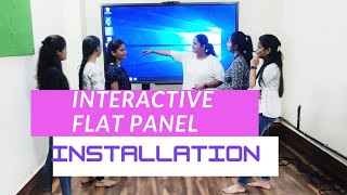 Newline Interactive Display Flat Panel  Digital Board  Installation [upl. by Llednil]