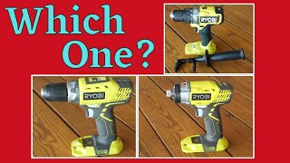 Ryobi 18V ONE Drill Comparison  A Beginners Guide to Drills [upl. by Ainitsirc179]