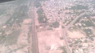 Shorkot Top View  From C130 Airplane Landing At Rafiqui Air Base  2014 Airplane Noise [upl. by Morvin32]