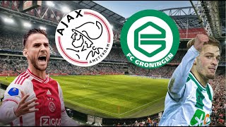 AJAX AMSTERDAM VS FC GRONINGEN LIVE MET DE VOETBALCOMMENTATOR 821 [upl. by Enaujed407]