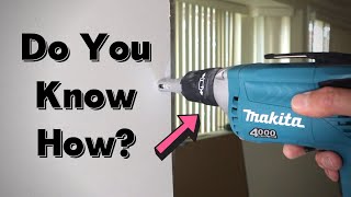 How to Use a Drywall Drill PROPERLY [upl. by Neukam]