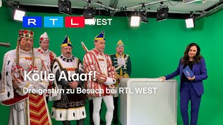 Kölle Alaaf Dreigestirn zu Gast bei RTL WEST  RTL WEST 24012024 [upl. by Ennelram145]