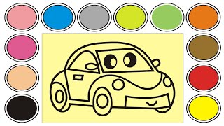 Colored Sand Painting Racing Car For Kids and Toddlers babytoys [upl. by Jakoba]