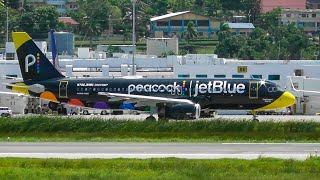 JetBlue This Peacock Can Fly Livery Airbus A320 at Montego Bay Sangster Int’l Airport  MBJMKJS [upl. by Gratt]