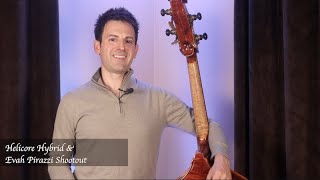 Helicore Hybrid vs Evah Pirazzi Double Bass Upright Strings [upl. by Idihc]