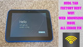 Tesco Hudl 2 Android tablet factory reset  wifi  web browsing issue workaround fix [upl. by Ilrahs]