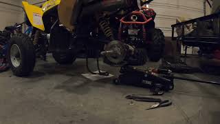 Can Am DS250 Rear End Reassembly [upl. by Aslehc286]