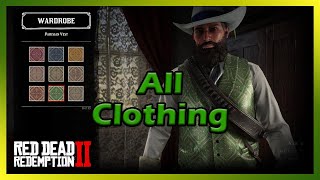 Red Dead Redemption 2  All Clothing Full Customization 100 Complete Showcase [upl. by Ena211]