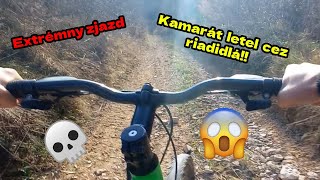 Znova extrémny zjazd kamarát letel cez riadidlá BikeVlog [upl. by Enenstein]