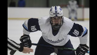 Albertus Magnus College Mens Ice Hockey Highlights vs Salve Regina 111423 [upl. by Safir]