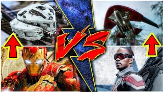 Tony Stark Edith Drone vs Falcon Red Wing Drone Explained in Hindi SUPERBATTLE [upl. by Latrell333]