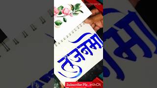 तुजनमो  Tujnamo  shorts art calligraphy devnagari namearts [upl. by Olivie608]