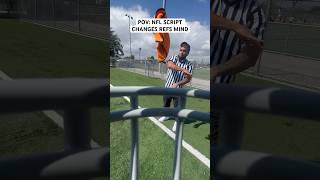 POV NFL SCRIPT CHANGES REFS MIND nfl funny shorts [upl. by Kauslick]