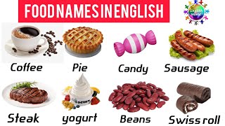 Foods vocabulary100 Food names in English with picture vocabulary food [upl. by Trebo761]