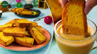 Easy Homemade Cake Rusk Recipe by SooperChef [upl. by Enellek464]