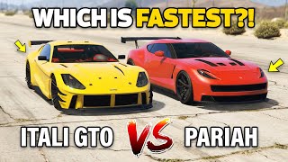 GTA 5 ONLINE  ITALI GTO VS PARIAH WHICH IS BEST [upl. by Aihsakal]