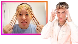 Hairdresser Reacts to People Bleaching Their Hair for the First Time [upl. by Jamey921]