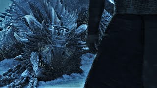 Night King resurrected Viserion Game of thronesS7E6 [upl. by Neelrad]