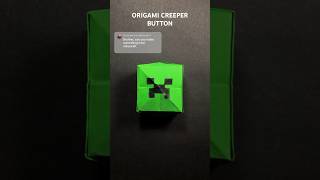 COOL ORIGAMI MINECRAFT CREEPER POP IT TUTORIAL  DIY EASY PAPER CRAFT BUTTON TOY STEP BY STEP [upl. by Garvin]