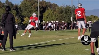 RAIDERS SCRIMMAGE HIGHLIGHTS ALL GARDNER MINSHEW amp AIDAN O’CONNELL PASS REPS [upl. by Lezti]