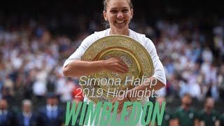 Simona Halep 2019 Wimbledon Highlights [upl. by Abelard]