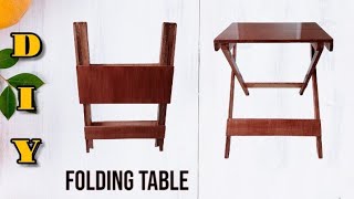 FOLDING TABLE  Easy to build step by step [upl. by Matilde]