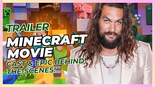 Minecraft Movie Trailer Cast amp Epic BehindtheScenes minecraft movie jasonmomoa [upl. by Enoid]