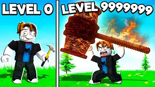 LOGGY BROUGHT THE LEVEL 999999 THORE HAMMER  ROBLOX [upl. by Neztnaj]