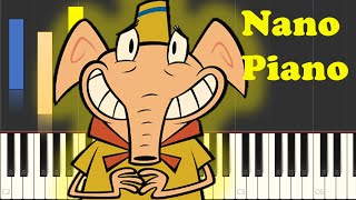 Camp Lazlo Theme Song On Piano EASY [upl. by Sutphin]