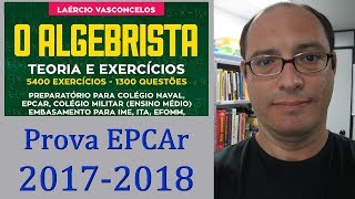 Resolução Prova Matemática EPCAr 2017 2018 Questão 21 [upl. by Germain981]