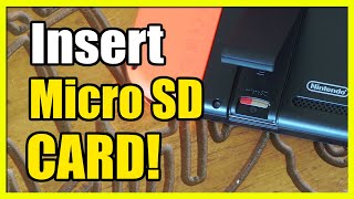 How to Install Micro SD Card into Nintendo Switch Easy Tutorial [upl. by Benedix703]