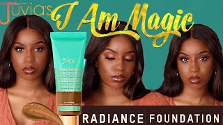 JUVIAS PLACE NATURAL RADIANCE FOUNDATION REVIEW amp 11 HOUR WEAR TEST OILY SKIN ✨ [upl. by Neerroc]