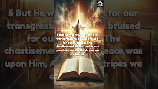 📖Bible Bites Jesus He The One The SinBearing Messiah Isaiah 5338 shorts jesus bible [upl. by Gasser]