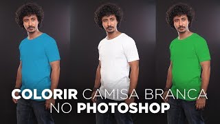 Como colorir uma camisa branca no Photoshop [upl. by Lledal]