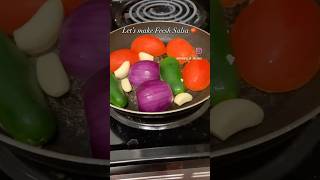 Fresh garden salsa 🍅✨ recipe food mexicanfood music indianrecipes foodie [upl. by Aiuqenehs963]