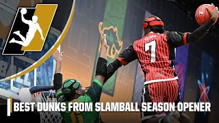 BEST DUNKS from SlamBalls 2023 Season Opener ✈️ [upl. by Nessi]