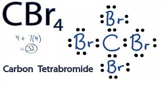 CBr4 Lewis Structure How to Draw the Lewis Structure for CBr4 [upl. by Obau293]