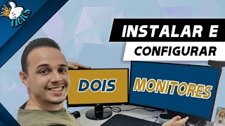 COMO INSTALAR DOIS MONITORES EM UM COMPUTADOR  Tutorial 2021 [upl. by Davita195]