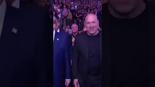 Presidentelect Donald Trump arrives at Madison Square Garden alongside Elon Musk UFC309 😮‍💨 [upl. by Janella]